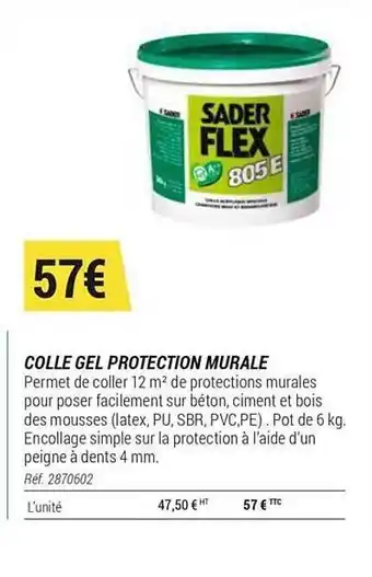 Decathlon Colle Gel Proteciton Murale offre