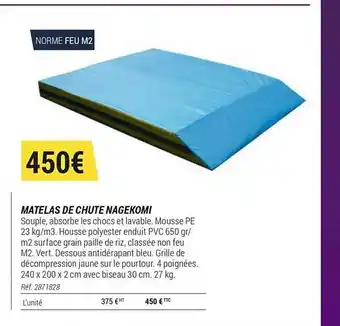 Matelas De Chute Nagekomi