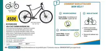 Decathlon Vélo Tout Chemin Riverside 900 offre