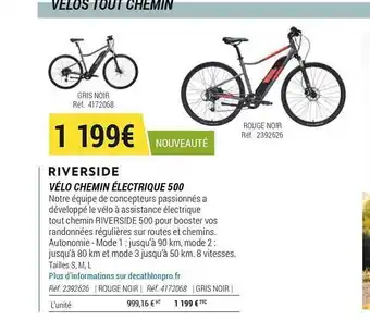 Decathlon Vélo Chemin électrique 500 Riverside offre