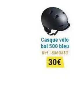 Decathlon Casque Vélo Bol 500 Bleu offre