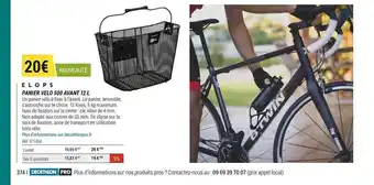 Panier Vélo 500 Avant 12 L Elops