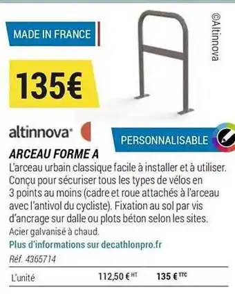 Arceau Forme A Altinnova