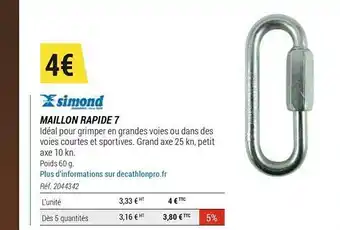 Maillon Rapide 7 Simond