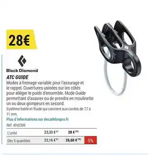 Decathlon Atc Guide Black Diamond offre