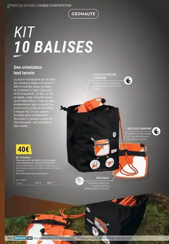 Decathlon Kit 10 Blaises Géonaute offre