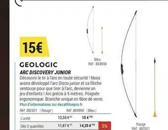 Decathlon Arc Discovery Junior Géologic offre