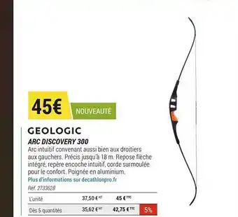 Decathlon Arc Discovery 300 Géologic offre