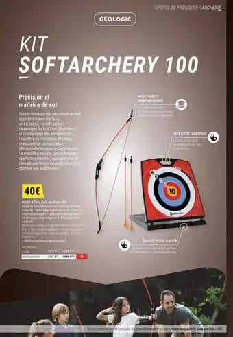 Decathlon Kit Softarchery 100 Géologic offre