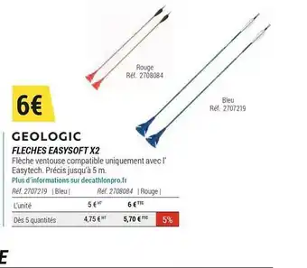 Decathlon Fleches Easysoft X2 Géologic offre