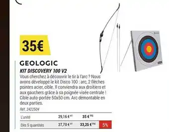 Decathlon Kit Discovery 100 V2 Géologic offre