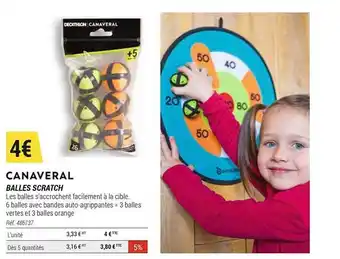 Decathlon Balles Scratch Canaveral offre