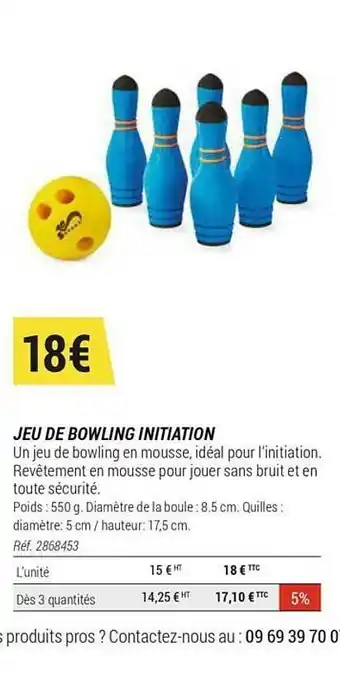Jeu De Bowling Initiation