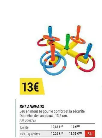 Decathlon Set Anneaux offre