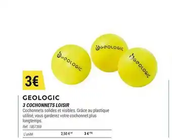 Decathlon 3 Cochonnets Loisir Géologic offre
