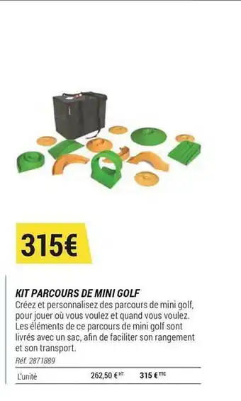Decathlon Kit Parcours De Mini Golf offre