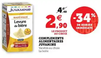 Hyper U Complements Alimentaires Juvamine offre