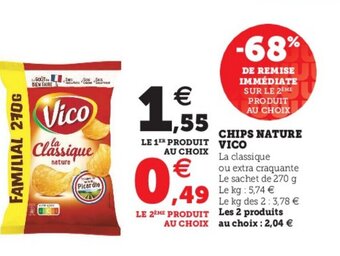Hyper U Chips Nature Vico offre