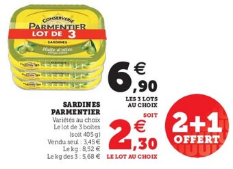 Hyper U Sardines Parmentier offre