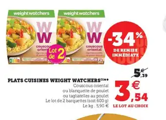 Hyper U Plats Cuisines Weight Watchers offre