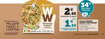 Hyper U Plats Cuisines Weight Watchers offre