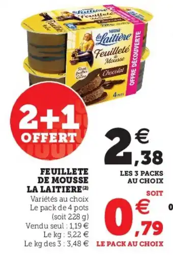 Hyper U Feuillete de Mouse La Laitiere offre