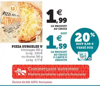 Hyper U Pizza Surgelee U offre