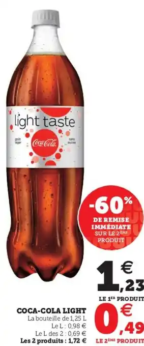 Hyper U Coca-Cola Light offre