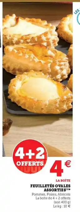 Hyper U Feuilletés Ovales Assortes offre