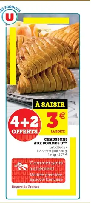 Hyper U Chaussons Aux Pommes U offre