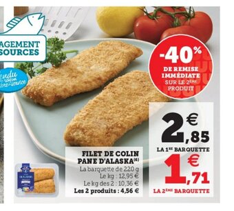 Hyper U Filet De Colin Pane D'Alaska offre