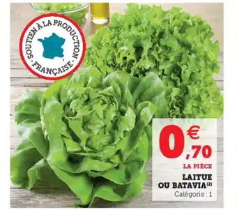 Hyper U Laitue Ou Batavia offre