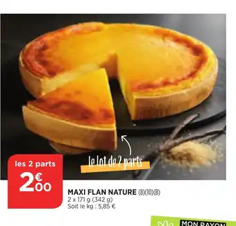 Maximarché Maxi Flan Nature offre
