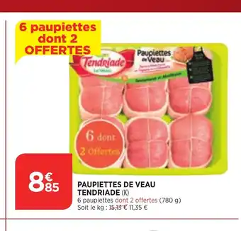 Paupiettes de Veau Tendriade