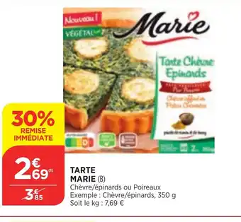 Maximarché Tarte Marie offre