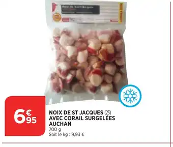 Maximarché Noix de st Jacques Avec Corail Surgelées Auchan offre