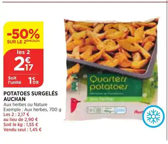 Maximarché Potatoes Surgelés Auchan offre
