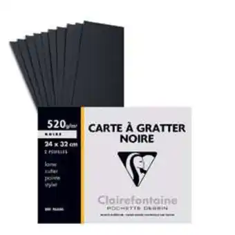 Carte à gratter noire