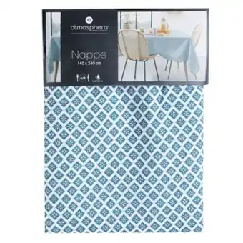 Stokomani Nappe anti tâche imprimée bleue offre