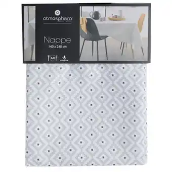 Nappe anti tâche imprimée grise
