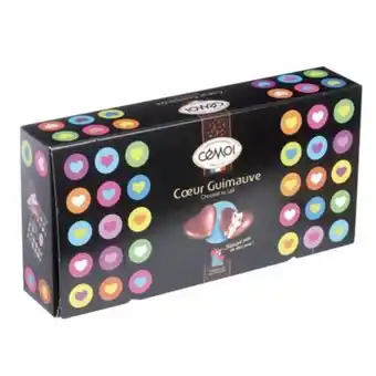 Boite cœur guimauve au chocolat au lait