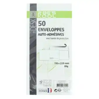 50 enveloppes précasées 110x220