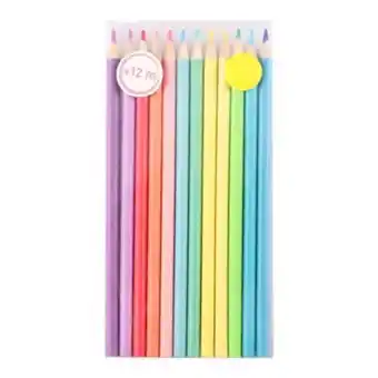 Stokomani 12 crayons de couleur pastel offre