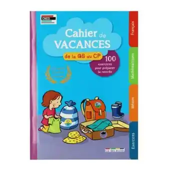 Cahier de vacances gs-cp