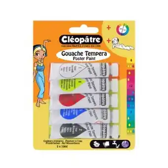 5 tubes de gouache 10ml