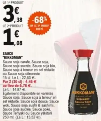 E.Leclerc Sauce "kikkoman" offre