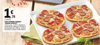 E.Leclerc Pizza poivrons chorizo offre