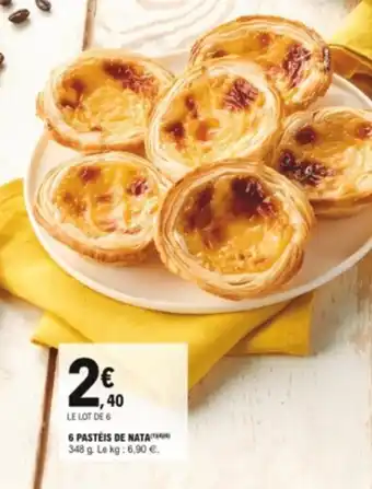E.Leclerc 6 Pastéis de nata offre