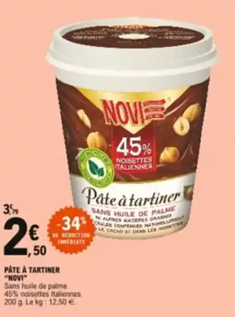 E.Leclerc Pâte à tartiner "novi" offre