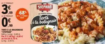 Torti Ă la bolognaise